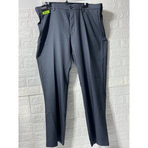 HAGGAR Men Premium Cool18  Dress Pant Straight Fit, Navy, Size 40X32